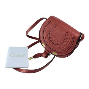 Chloé Marcie Mini Leather Crossbody in Red with Gold Hardware- NWT & Dust Bag